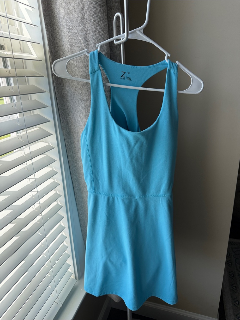 Zella Cyan Blue Mini Athletic Dress